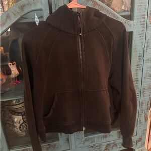 Lululemon Black Zip-Up Scuba Hoodie